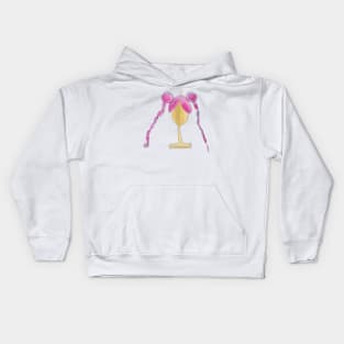 Sweet pink hair Kids Hoodie